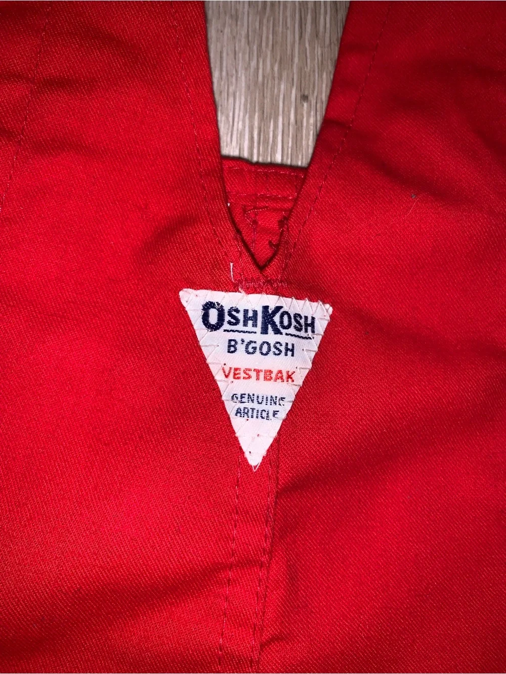 Vintage OshKosh B'gosh Red Shortalls Size: 7/6X Made in U.S.A. 100% Cotton